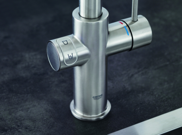 Baterie bucatarie Grohe 31456DC1, Blue Home, inalta, tip U, filtrare, CO2, racire, mat, otel satinat [7]