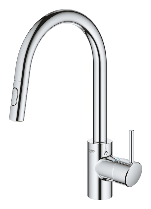 Baterie bucatarie Grohe 31483002, 1 bar, 381 mm, 223 mm, 1 orificii instalare, 2 sprayuri, 360 unghi pivotare, Crom [4]