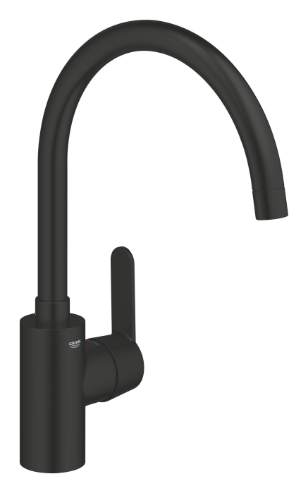 Baterie bucatarie Grohe 314942431, 0.6 bar, 353 mm, 224 mm, 1 orificii instalare, 1 sprayuri, 150 unghi pivotare, Negru [2]