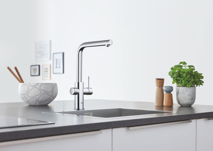 Baterie bucatarie Grohe 31539000, 1 bar, 378 mm, 221 mm, 1 orificii instalare, 3 sprayuri, 150 unghi pivotare, Crom [6]