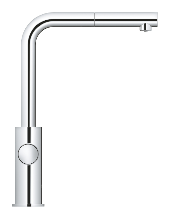 Baterie bucatarie Grohe 31539000, 1 bar, 378 mm, 221 mm, 1 orificii instalare, 3 sprayuri, 150 unghi pivotare, Crom [4]