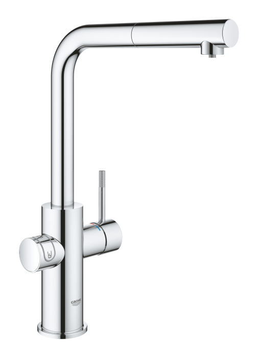 Baterie bucatarie Grohe 31539000, 1 bar, 378 mm, 221 mm, 1 orificii instalare, 3 sprayuri, 150 unghi pivotare, Crom [3]
