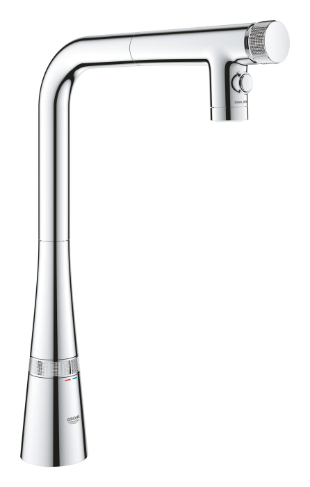 Baterie bucatarie Grohe 31886000, 1 bar, 376 mm, 200 mm, 1 orificii instalare, 2 sprayuri, 180 unghi pivotare, Crom [2]