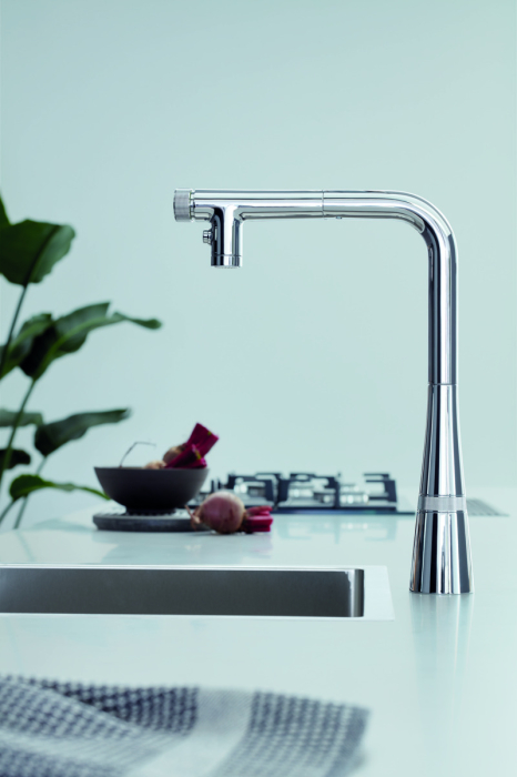 Baterie bucatarie Grohe 31888000, 1 bar, 376 mm, 200 mm, 1 orificii instalare, 2 sprayuri, 180 unghi pivotare, Crom [5]