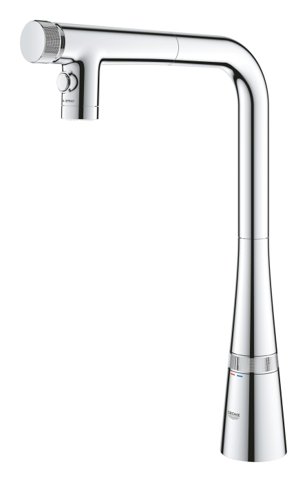 Baterie bucatarie Grohe 31888000, 1 bar, 376 mm, 200 mm, 1 orificii instalare, 2 sprayuri, 180 unghi pivotare, Crom [17]