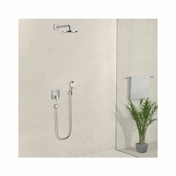 Baterie cada - dus incastrata Hansgrohe Logis patrata crom lucios [4]