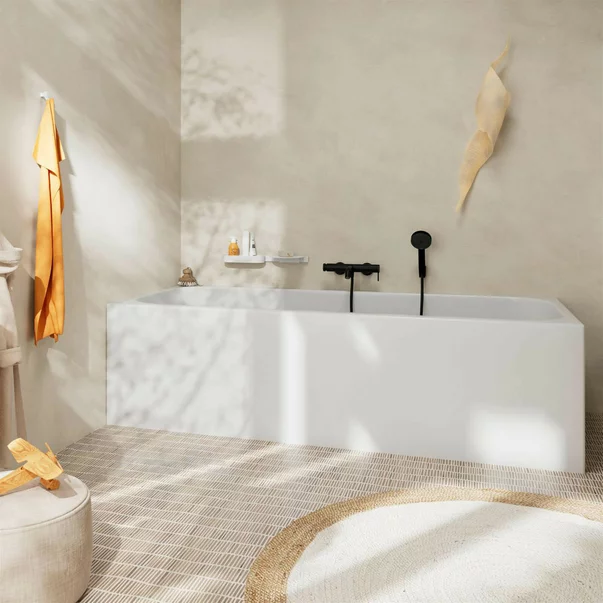 Baterie cada - dus negru mat Hansgrohe Tecturis S [3]