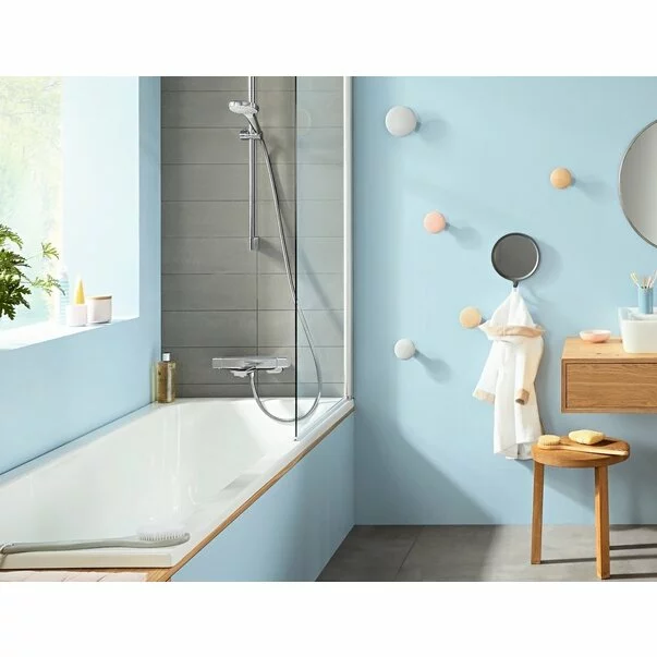 Baterie cada - dus termostatata Hansgrohe Ecostat E crom [2]