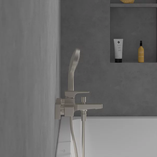Baterie cada-dus Villeroy&Boch Architectura Square monocomanda nichel periat [3]