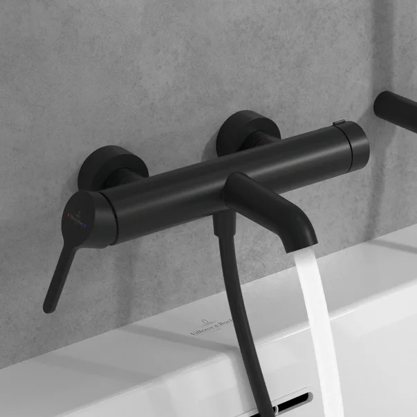 Baterie cada-dus Villeroy&Boch Skyla monocomanda negru mat [2]