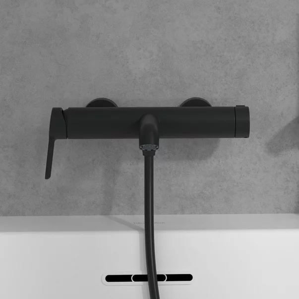 Baterie cada-dus Villeroy&Boch Skyla monocomanda negru mat [7]