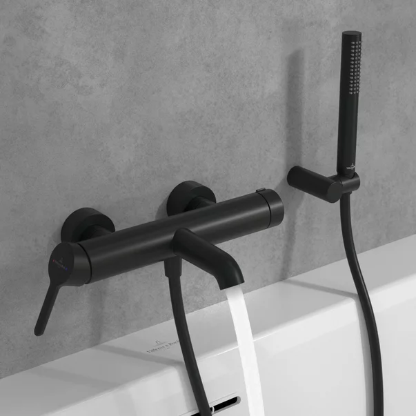 Baterie cada-dus Villeroy&Boch Skyla monocomanda negru mat [5]