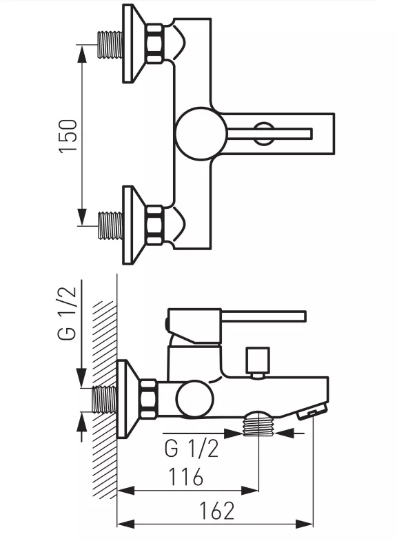 Baterie cada FDesign Flusso, aparenta, diverter, crom, FD1-FLS-1-11 [2]