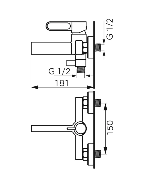 Baterie cada FDesin Zaffiro FD1-ZFR-1-55, 1/2'', aparenta, diverter, anti-reflux, lucios, auriu [2]