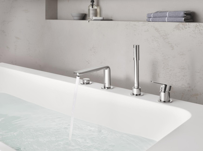 Baterie cada Grohe 19577001, 0.7 bar, 33 mm, 2 m, 197 mm, 450 mm, 212 mm, 2 orificii instalare, Crom [2]