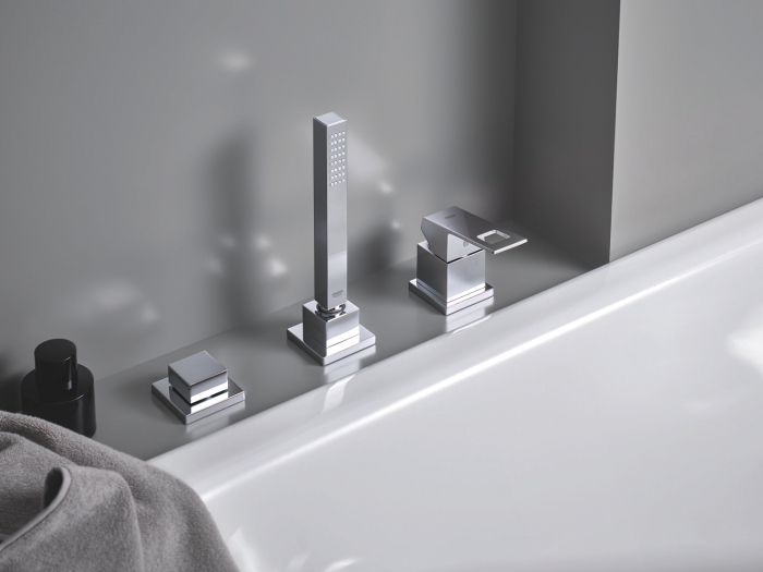 Baterie cada Grohe 19966000, 1 bar, 45 mm, 2 m, 252 mm, 310 mm, 3 orificii instalare, 1 functii para dus, Crom [4]