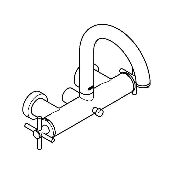 Baterie cada Grohe 25010al3, Atrio, aparenta, dubla comanda, diverter, mat, grafit [5]
