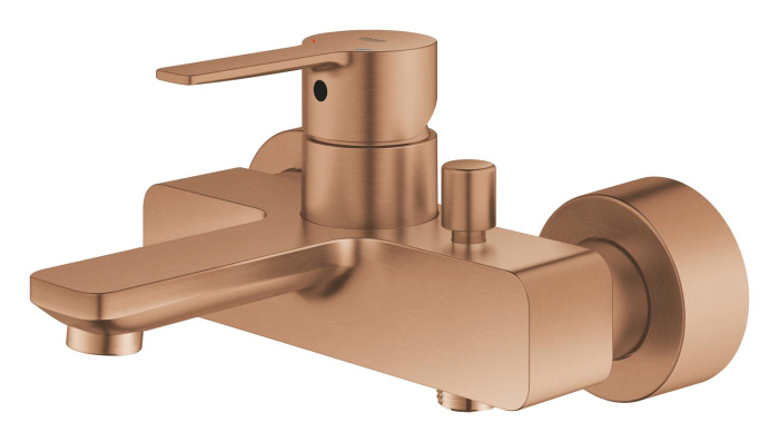 Baterie cada Grohe 33849DL1, Lineare, aparenta, mat, cupru [3]