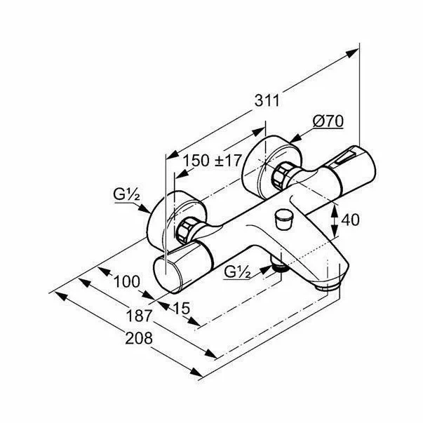 Baterie cada si dus termostatata Kludi Zenta [4]