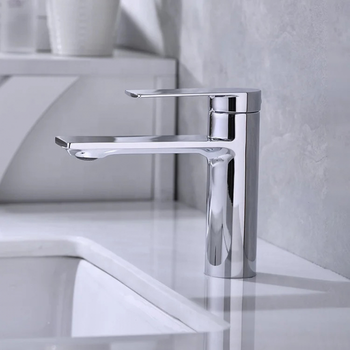 Baterie chiuveta baie La Brocca ROMA P800D105, Monocomanda, Design slim, Montaj pe perete, Economie de apa, Silentioasa, Usor de curatat si instalat, alama sanitara, Finisaj crom [5]