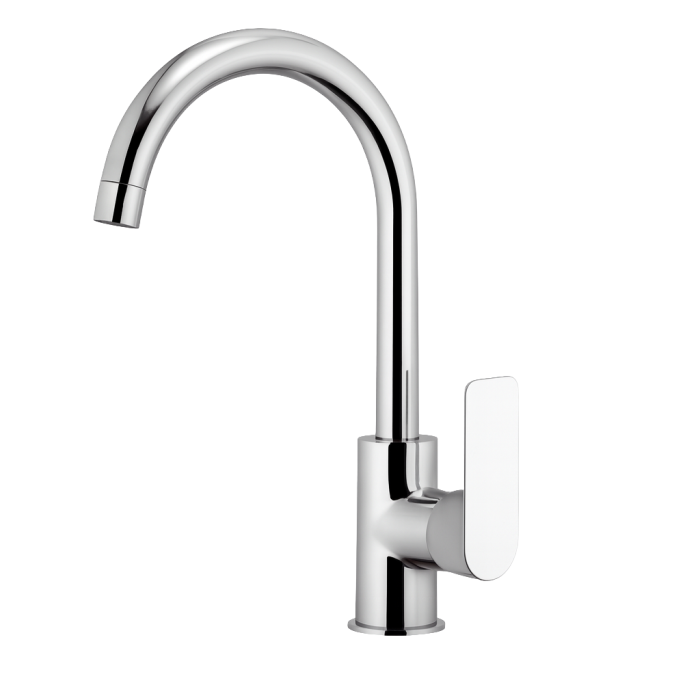 Baterie chiuveta bucatarie Remer Rubinetterie Infinity Kitchen I72, pipa inalta si pivotanta, monocomanda, cartus ceramic, design compact, montaj facil, alama cromata [1]