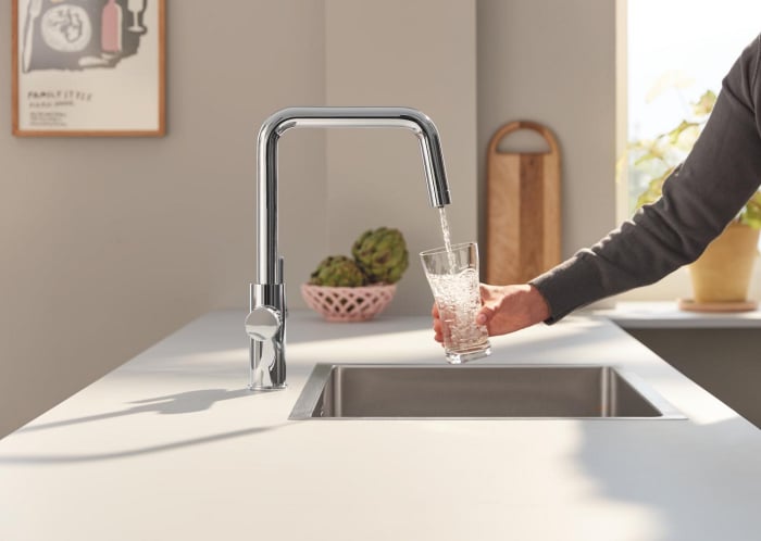 Baterie cu filtrare Grohe 30583000, bucatarie Blue Pure Eurosmart, tip comanda dubla comanda, marime inalta, crom [2]