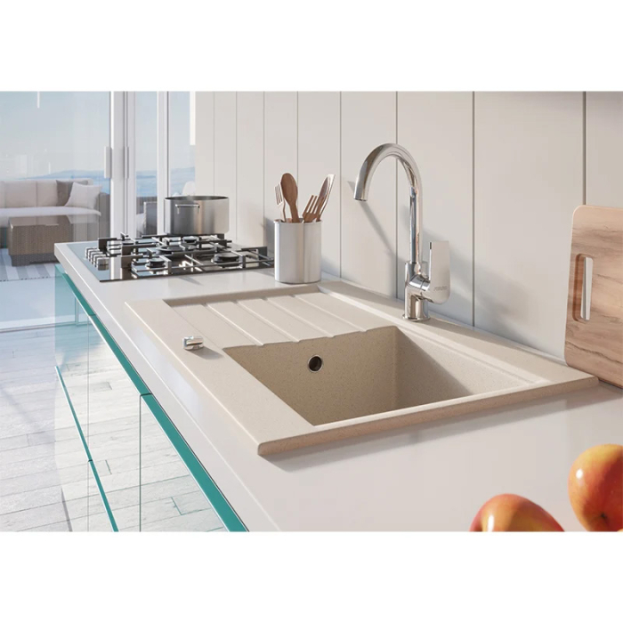 Baterie de bucătărie, Ferro, Algeo Square, crom [2]