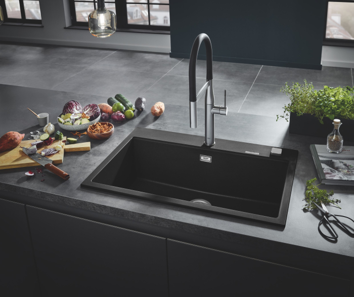Baterie de bucatarie Grohe 30294DC0, Essence, 3/8'', XL, tip C, dus, 2 functii, mat, otel satinat [2]