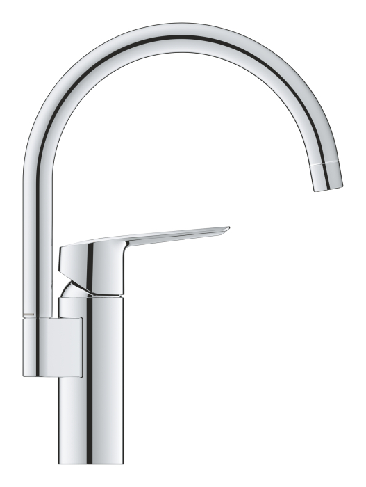 Baterie de bucatarie Grohe 30469000, 1 bar, 339 mm, 183 mm, 1 orificii instalare, 1 sprayuri, 110 unghi pivotare, Crom [2]