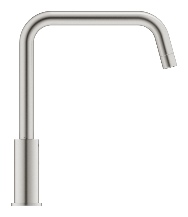 Baterie de bucatarie Grohe 30470DC0, Start, inalta, tip U, pivotanta, mat, otel satinat [5]