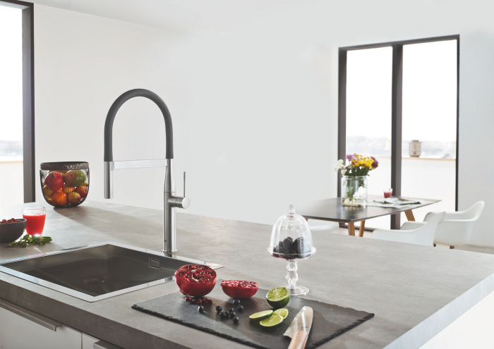 Baterie de bucatarie Grohe 30503000, 1 bar, 530 mm, 240 mm, 1 orificii instalare, 2 sprayuri, 360 unghi pivotare, Crom [6]