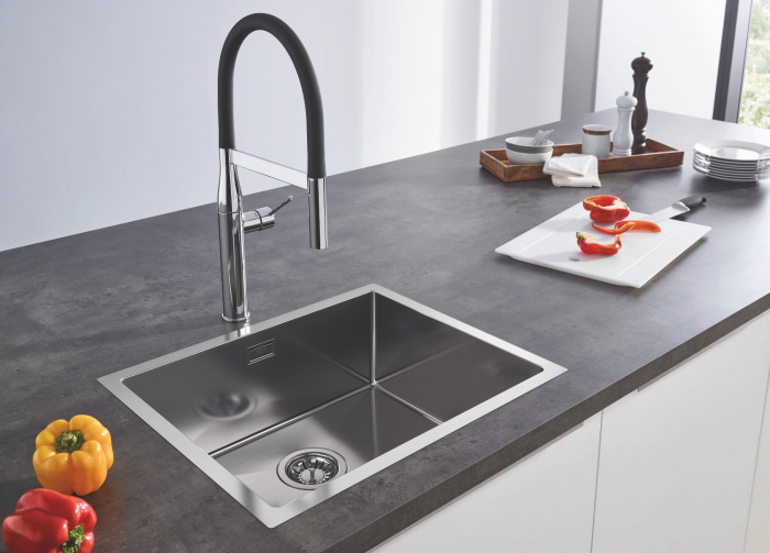 Baterie de bucatarie Grohe 30503000, 1 bar, 530 mm, 240 mm, 1 orificii instalare, 2 sprayuri, 360 unghi pivotare, Crom [11]