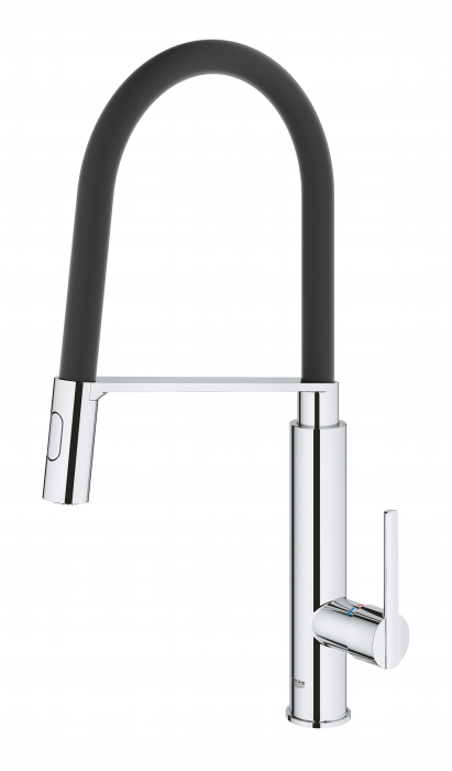 Baterie de bucatarie Grohe 31489000, 1 bar, 510 mm, 235 mm, 1 orificii instalare, 2 sprayuri, 360 unghi pivotare, Crom [4]