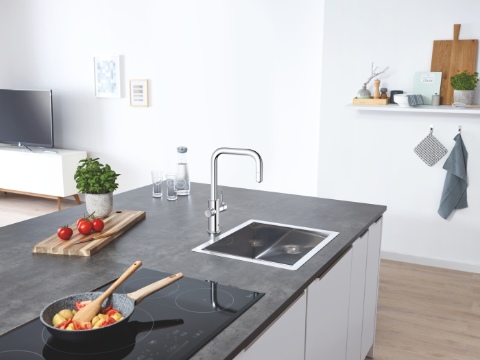 Baterie de bucatarie Grohe 31543000, 1 bar, 393 mm, 224 mm, 1 orificii instalare, 1 sprayuri, 150 unghi pivotare, Crom [7]