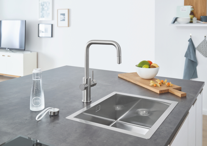 Baterie de bucatarie Grohe 31543DC0, Blue Home, inalta, tip U, filtrare, racire si apa carbogazoasa, Smart, APP [8]