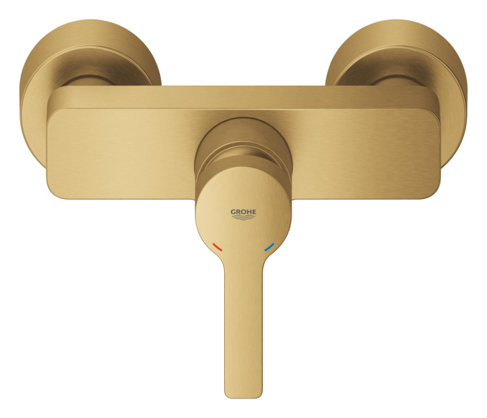 Baterie de dus Grohe 33865GN1, Lineare, aparenta, mat, auriu [4]