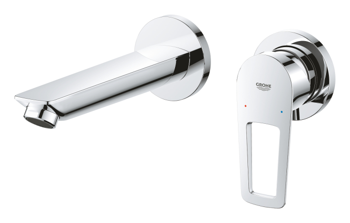 Baterie de lavoar Grohe 20289001, 1 bar, 35 mm, 60 mm, 177 mm, 2 orificii instalare, 1/2 dimensiune racord, Crom [5]