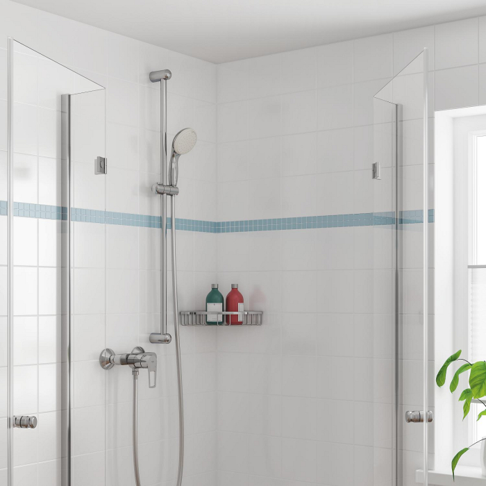 Baterie dus Grohe 23634001, 1 bar, 225 mm, 134 mm, 2 orificii instalare, 1/2 dimensiune racord furtun, Crom [6]