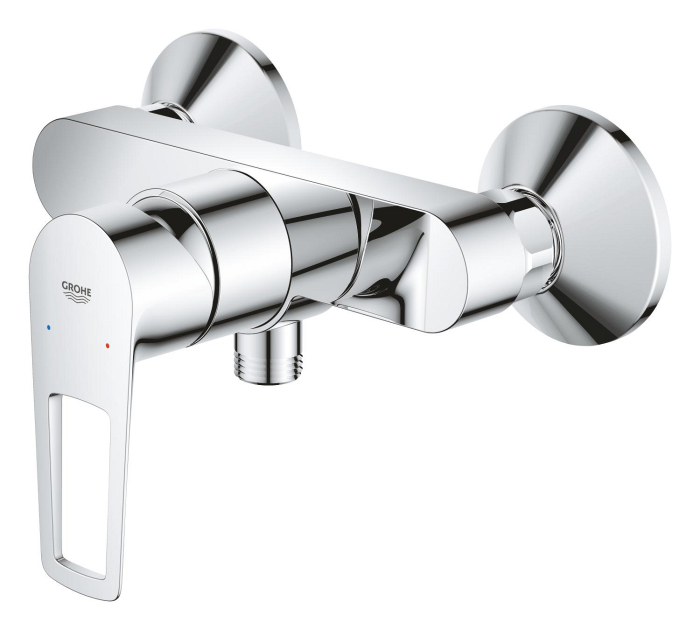Baterie dus Grohe 23634001, 1 bar, 225 mm, 134 mm, 2 orificii instalare, 1/2 dimensiune racord furtun, Crom [2]