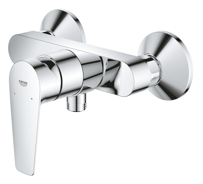 Baterie dus Grohe 24197001, 1 bar, 255 mm, 114 mm, 2 orificii instalare, 1/2 dimensiune racord furtun, Crom [4]