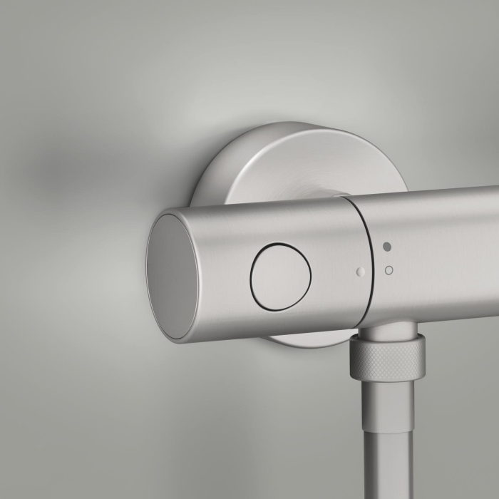 Baterie dus Grohe 34765DC0, Grohtherm 800, aparenta, termostat, mat, otel satinat [7]
