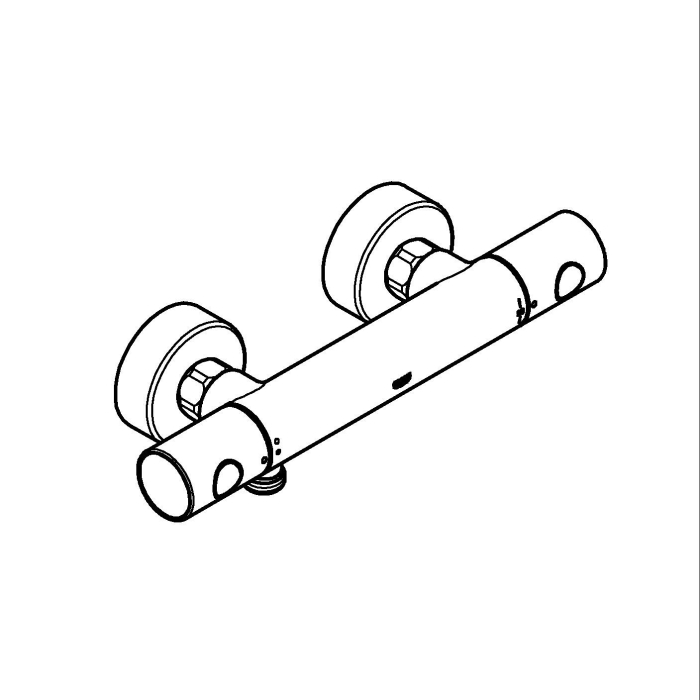 Baterie dus Grohe 34765DL0, Grohtherm 800, aparenta, termostat, mat, cupru [11]