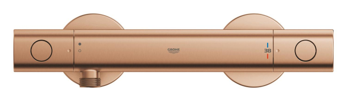 Baterie dus Grohe 34765DL0, Grohtherm 800, aparenta, termostat, mat, cupru [3]