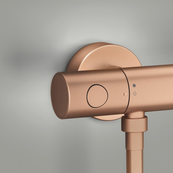 Baterie dus Grohe 34765DL0, Grohtherm 800, aparenta, termostat, mat, cupru [7]