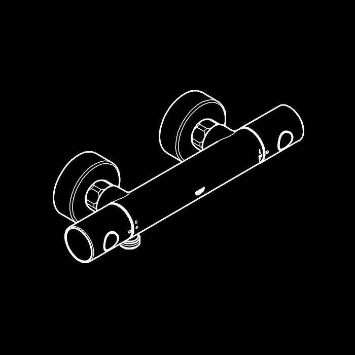 Baterie dus Grohe 34765GN0, Grohtherm 800, aparenta, termostat, mat, auriu [11]