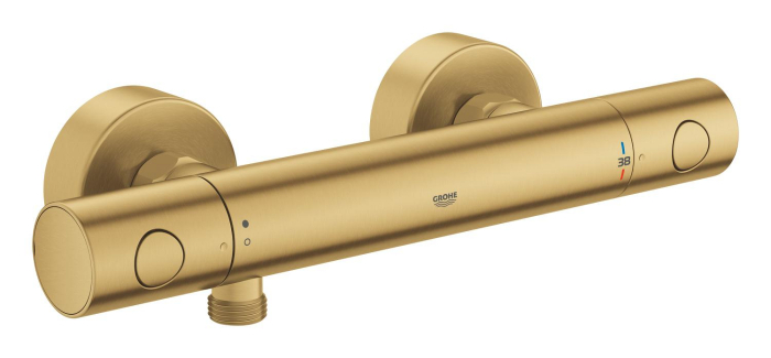 Baterie dus Grohe 34765GN0, Grohtherm 800, aparenta, termostat, mat, auriu [4]