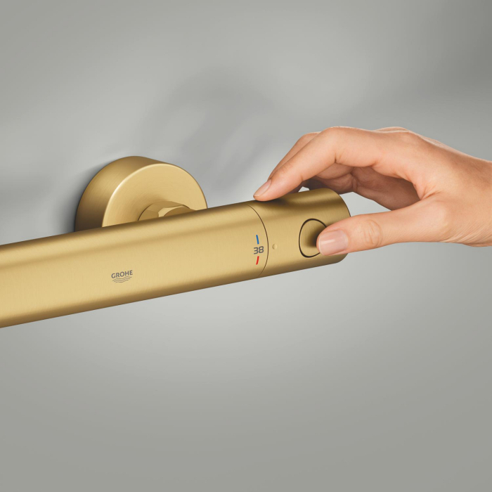 Baterie dus Grohe 34765GN0, Grohtherm 800, aparenta, termostat, mat, auriu [8]