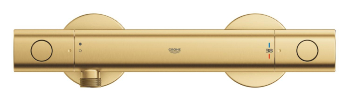 Baterie dus Grohe 34765GN0, Grohtherm 800, aparenta, termostat, mat, auriu [5]