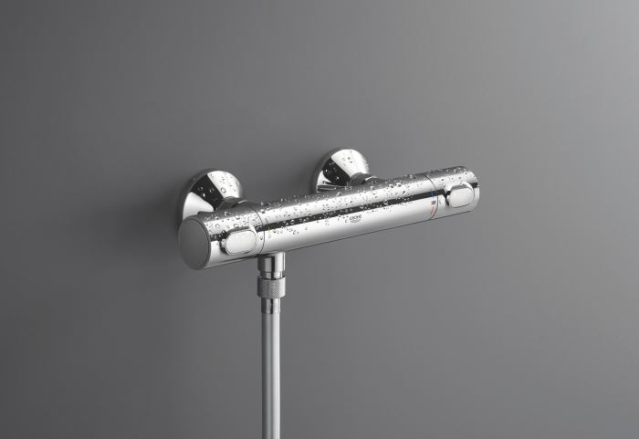 Baterie dus Grohe 34840000, 1 bar, 317 mm, 72 mm, 2 orificii instalare, 1/2 dimensiune racord furtun, Crom [14]