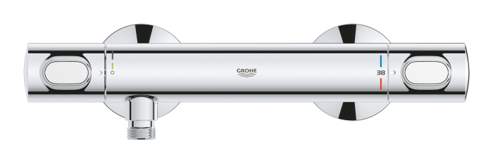 Baterie dus Grohe 34840000, 1 bar, 317 mm, 72 mm, 2 orificii instalare, 1/2 dimensiune racord furtun, Crom [2]